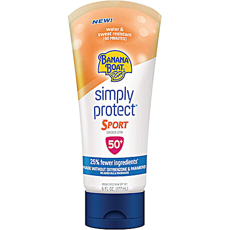 Simply Protect Sport 6 oz 50+ SPF Mineral-Based Sunscreen Lotion