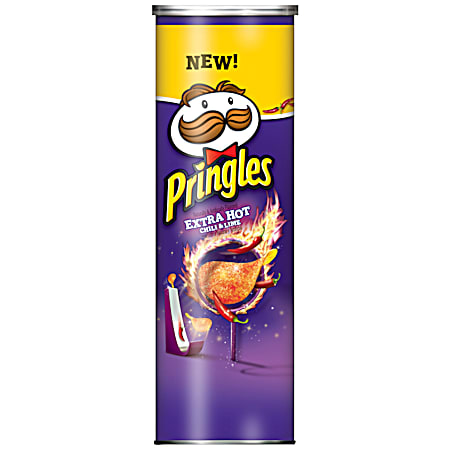 Pringles 5.5 oz Extra Hot Chili & Lime Baked Potato Crisps