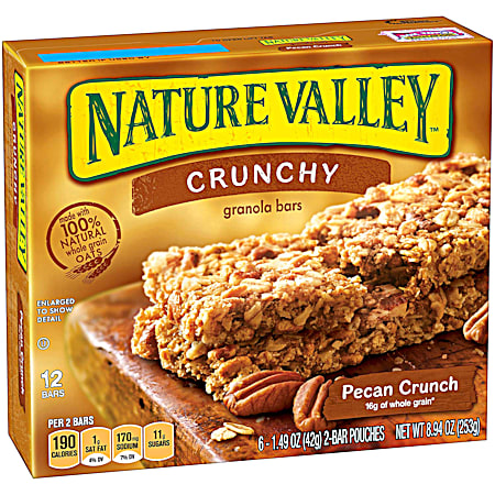 Nature Valley Crunchy Pecan Crunch Granola Bars - 12 Pk