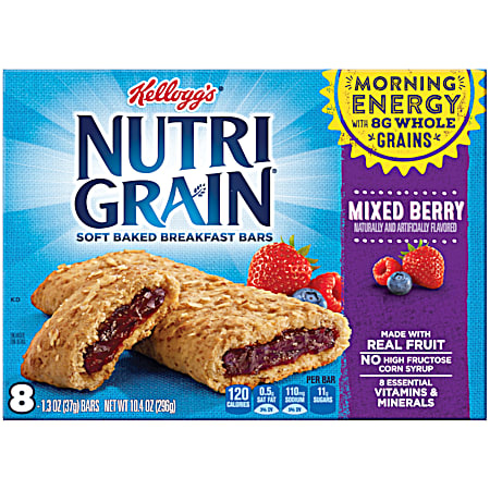 Kellogg's Nutri-Grain Mixed Berry Cereal Bars - 8 pk