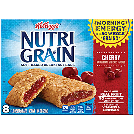 Kellogg's Nutri-Grain Cherry Cereal Bars - 8 pk