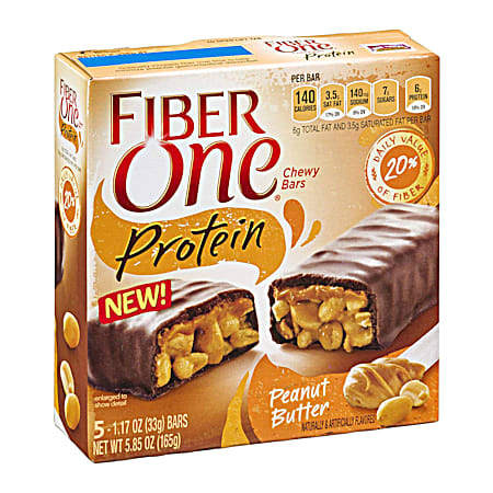 Peanut Butter Chewy Protein Bars - 5 Pk