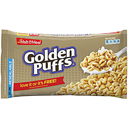 Malt-O-Meal 34.5 oz Golden Puffs Breakfast Cereal