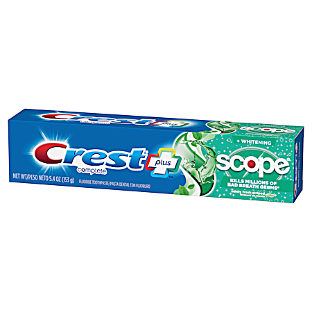 Crest Complete Plus Whitening + Scope Toothpaste