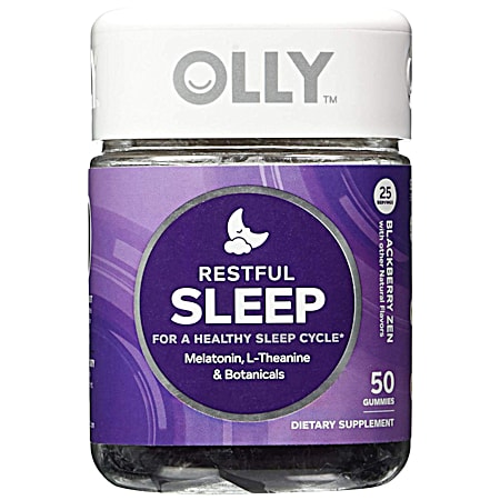 Olly Restful Sleep Blackberry Gummies - 50 ct