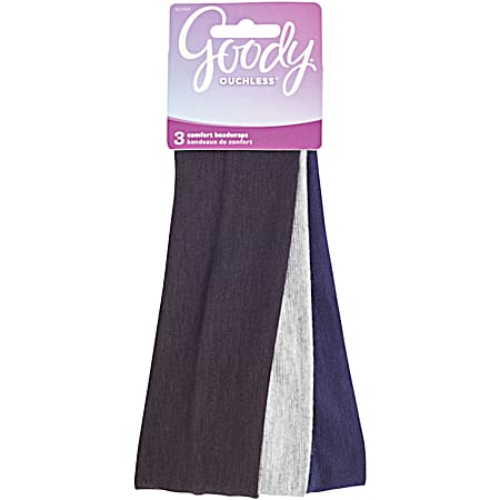 Goody Ouchless 2 in Comfort Head Wraps - 3 ct