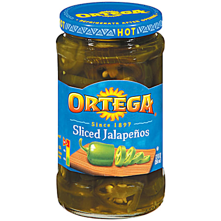 Ortega 12 fl oz Hot Sliced Jalapeños