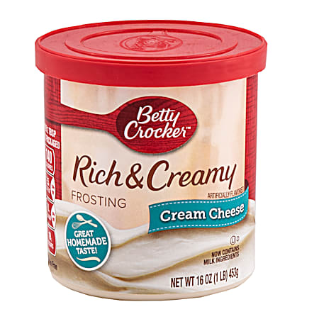Betty Crocker Rich & Creamy 16 oz Cream Cheese Frosting