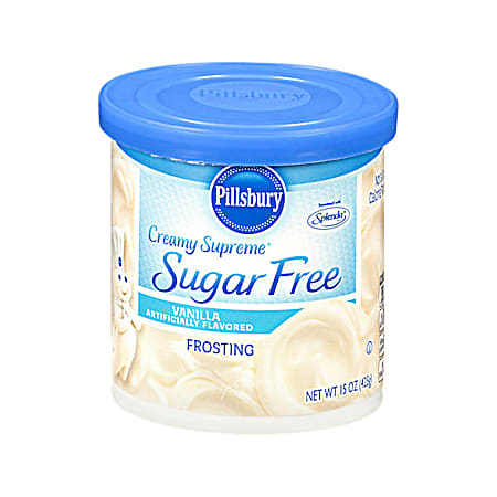 Pillsbury Creamy Supreme 15 oz Sugar Free Vanilla Frosting