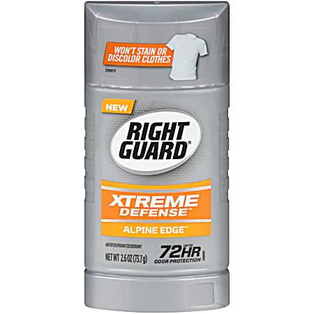 2.6 oz Xtreme Defense Alpine Edge Solid Antiperspirant/Deodorant