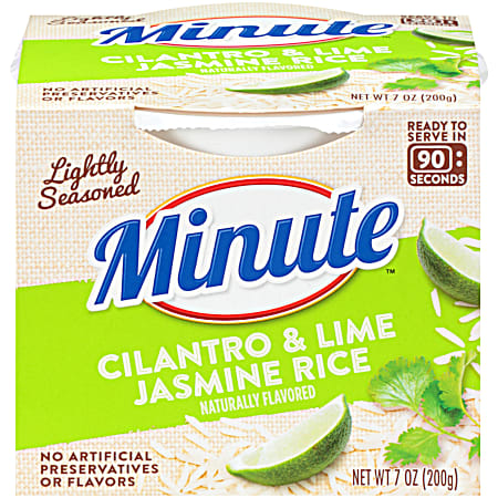 MINUTE RICE 7 oz Cilantro & Lime Jasmine Rice