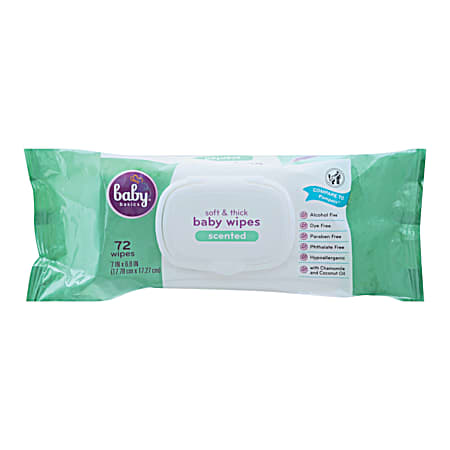 Scented Baby Wipes - 72 ct