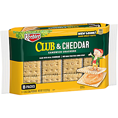 Keebler 11 oz Club & Cheddar Sandwich Crackers