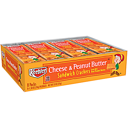 11 oz Cheese & Peanut Butter Sandwich Crackers