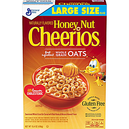 15.4oz Honey Nut Cheerios Breakfast Cereal