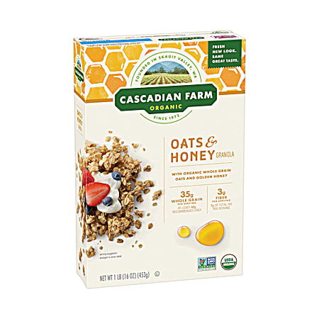 Cascadian Farm 16 oz Oats & Honey Granola Cereal