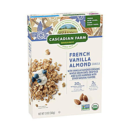 Cascadian Farm 13 oz French Vanilla Almond Cereal