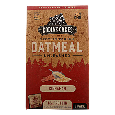 10.58 oz Cinnamon Instant Oatmeal Packets - 6 Pk