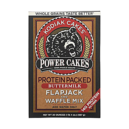Kodiak 20 oz Power Cakes Buttermilk Flapjack & Waffle Mix