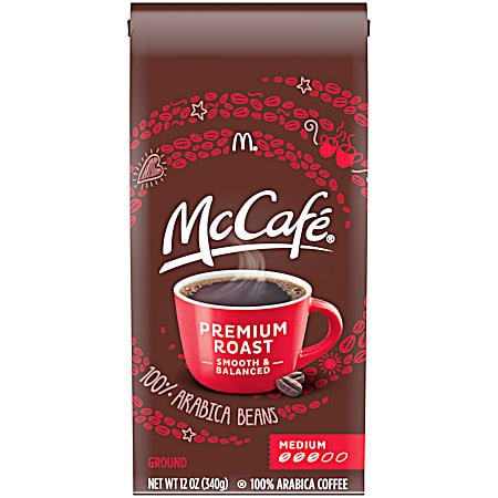 12 oz Premium Medium Roast Ground Coffee