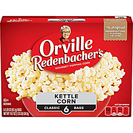 19.7 oz Kettle Corn Popcorn - 6 pk