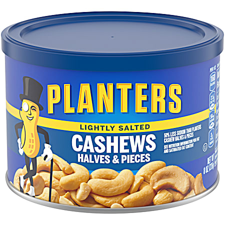 Planters 8 oz Lightly Salted Cashew Halves & Pieces