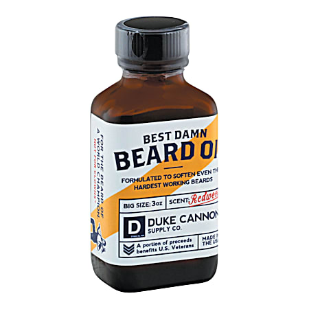 Duke Cannon 3 oz Best Damn Redwood Beard Oil