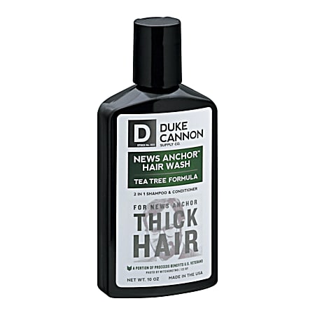 Duke Cannon 10 oz News Anchor 2-in-1 Tea Tree Formula Hair Wash