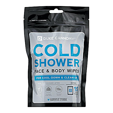 Cold Shower Cooling Field Towels - 15 ct