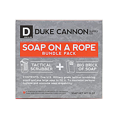 Duke Cannon 12 oz Tactical Scrubber & Soap Bundle Pack