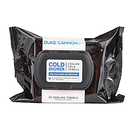 Duke Cannon Cold Shower Cooling Field Towels - 25 ct