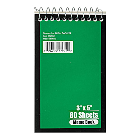 3 in x 5 in Top Wire Memo Book - Assorted
