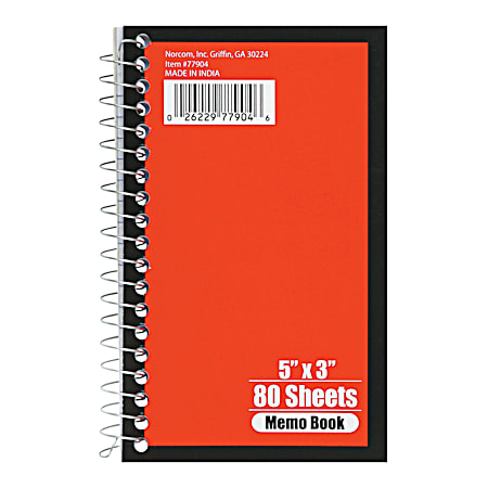 5 in x 3 in Side Wire Memo Book - Assorted