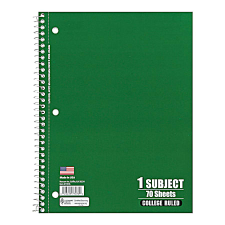 1 Subject College Ruled Notebook - Assorted