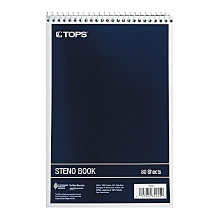 6 in x 9 in Gregg Rule Steno Book - Assorted