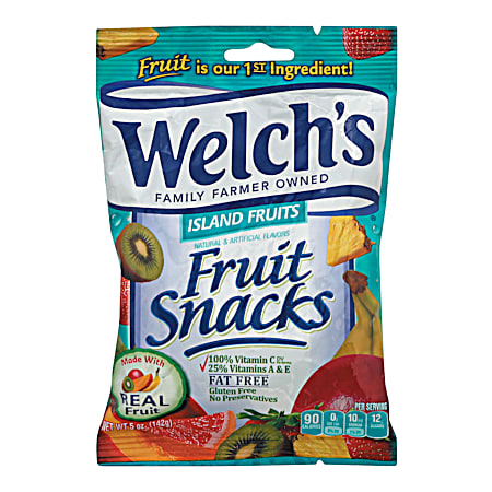 Welch's 5 oz Island Fruits Fruit Snack