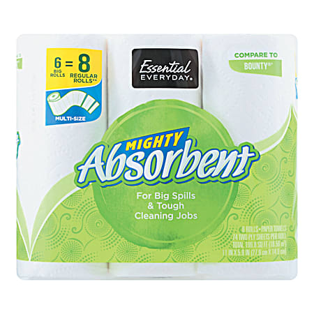 Mighty Absorbent Paper towel - 6 pk