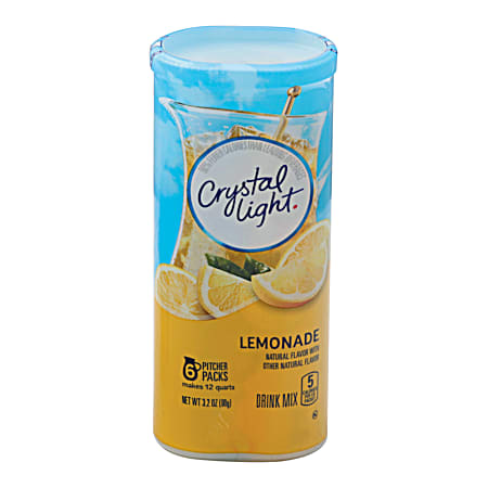 Crystal Light Lemonade Powdered Pitcher Drink Mix - 6 Pk