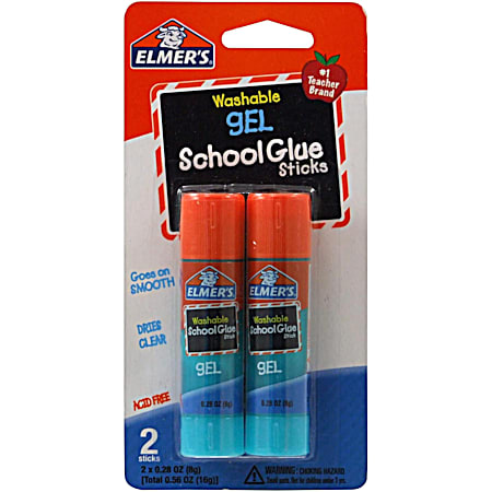 Elmer S® Gel Glue Sticks  Pack of 2