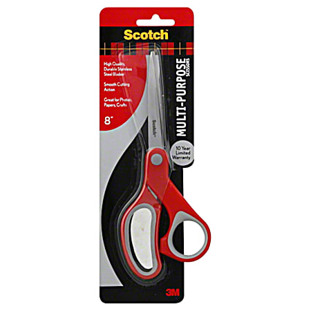 Scotch 8 Inch Multi-Purpose Stainless Steel Scissors