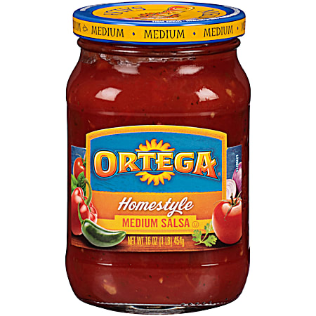 Ortega 16 oz Homestyle Medium Salsa