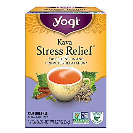 Yogi Kava Stress Relief Herbal Tea - 16 Ct
