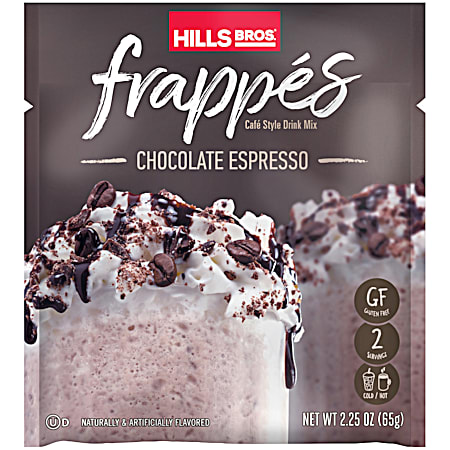 2.25 oz Chocolate Espresso Frappes Cafe Style Drink Mix