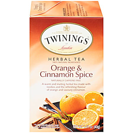 Twinings of London Orange & Cinnamon Spice Tea - 20 ct