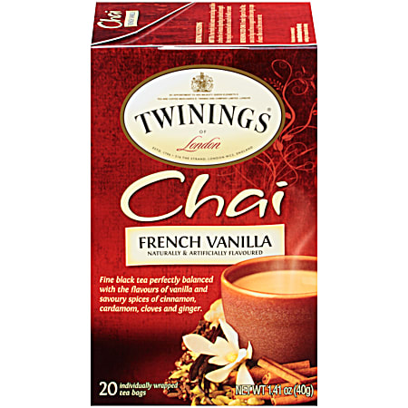 Twinings of London French Vanilla Chai Tea - 20 ct