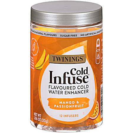 Twinings of London Cold Infuse Mango & Passionfruit Water Enhancer - 12 ct