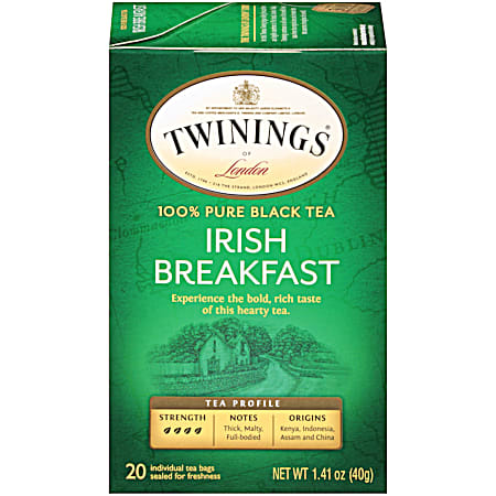 Twinings of London Irish Breakfast Tea - 20 ct