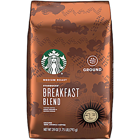 Starbucks Breakfast Blend Medium Roast Ground Coffee