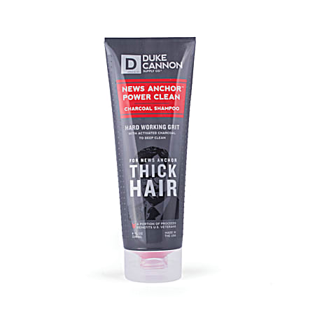 Duke Cannon 10 oz News Anchor Power Clean Charcoal Shampoo
