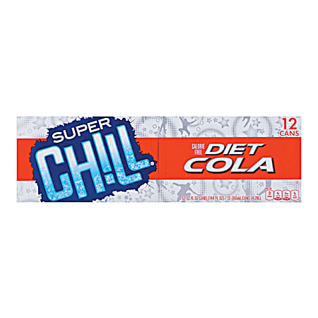 Super Chill Diet Cola Soda - 12 pk